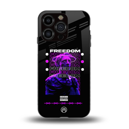 freedom back phone cover | glass case for iphone 15 pro