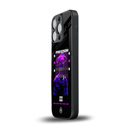 freedom back phone cover | glass case for iphone 15 pro