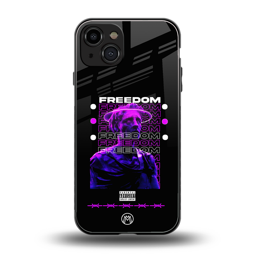 freedom back phone cover | glass case for iphone 15