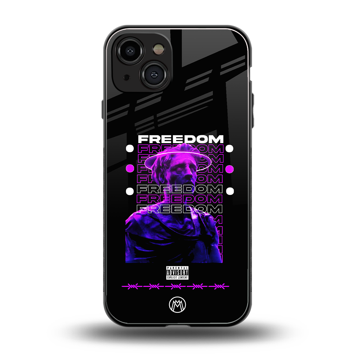 freedom back phone cover | glass case for iphone 15