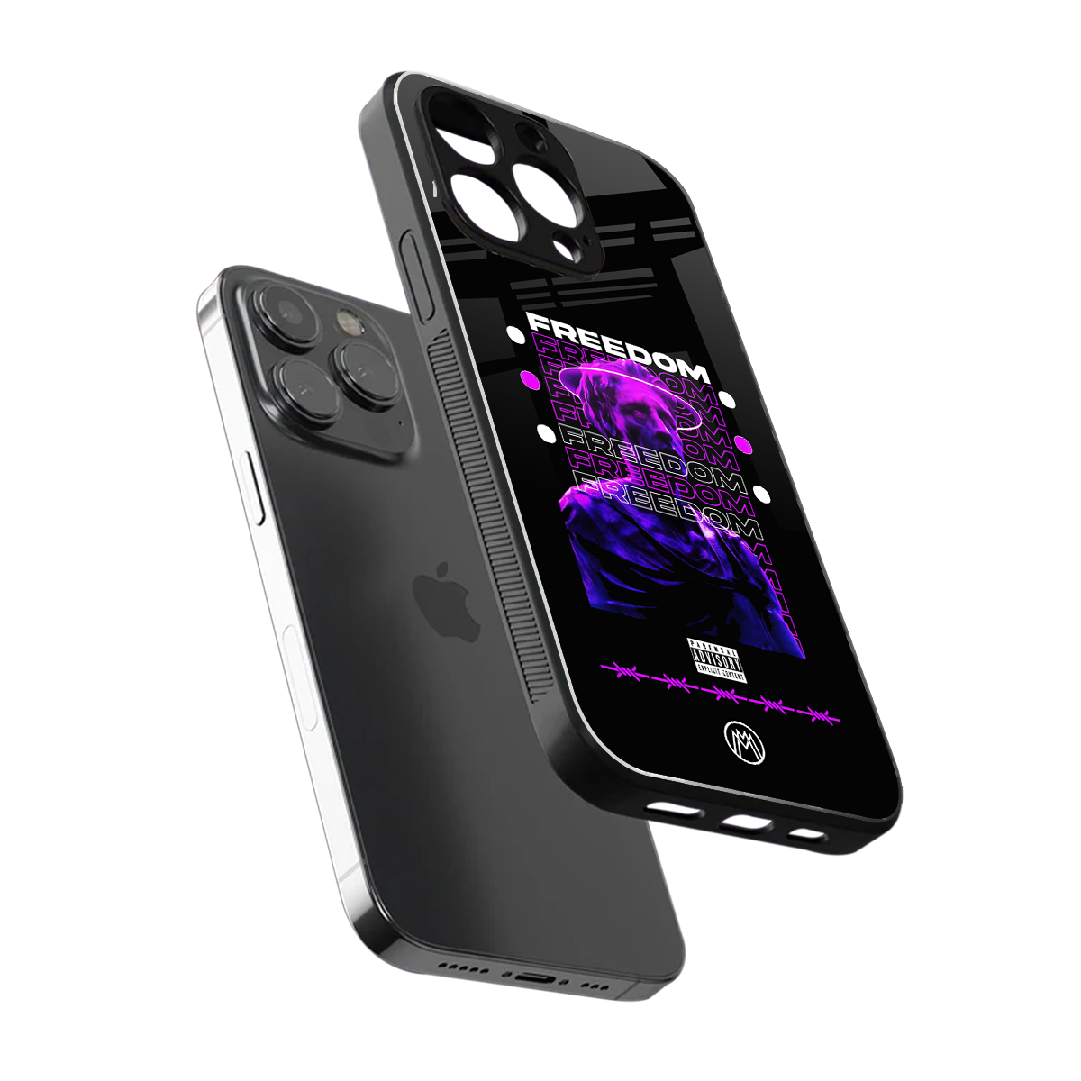 freedom back phone cover | glass case for iphone 15 pro