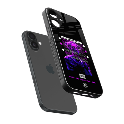 freedom back phone cover | glass case for iphone 16 plus