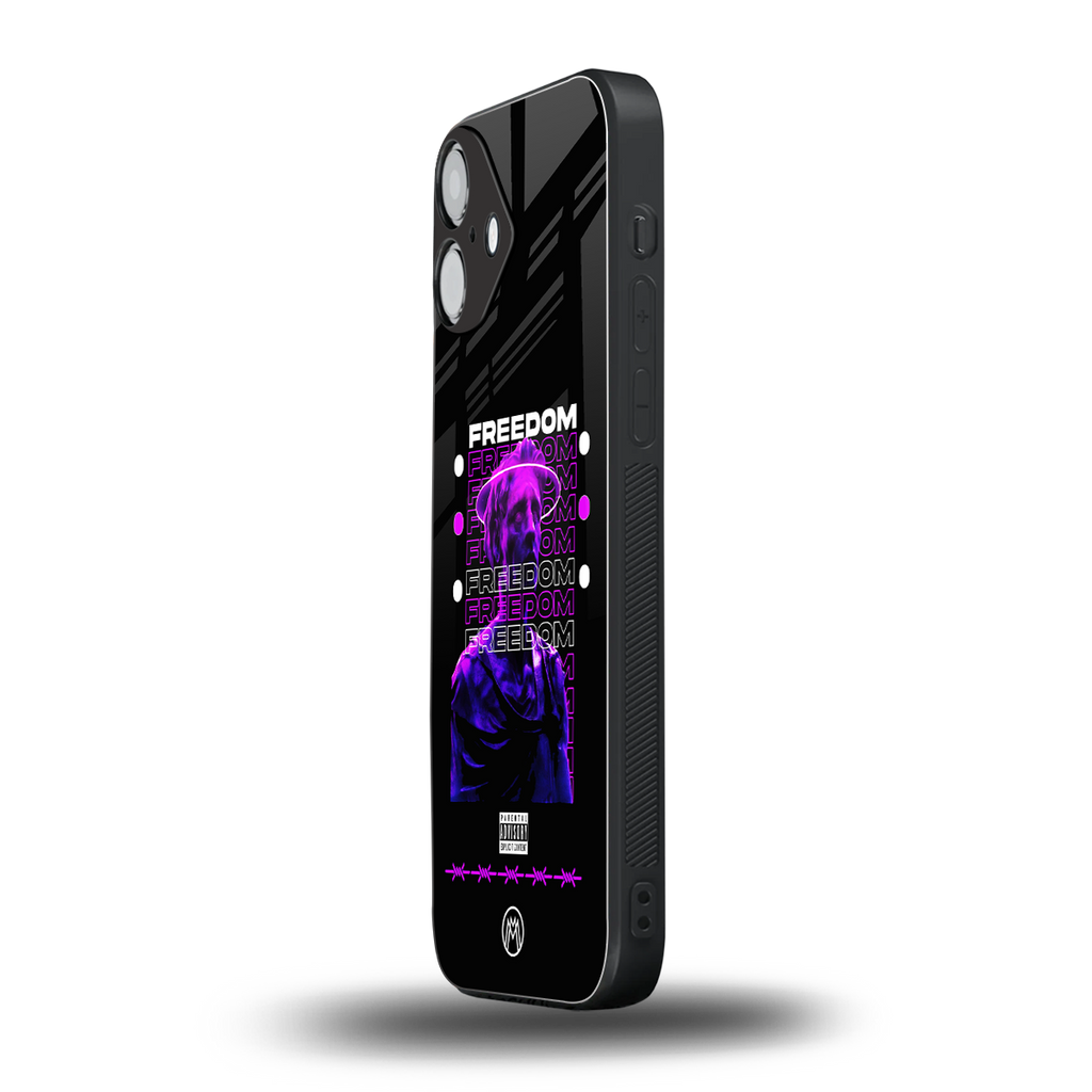 freedom back phone cover | glass case for iphone 16 plus