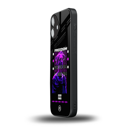 freedom back phone cover | glass case for iphone 16 plus