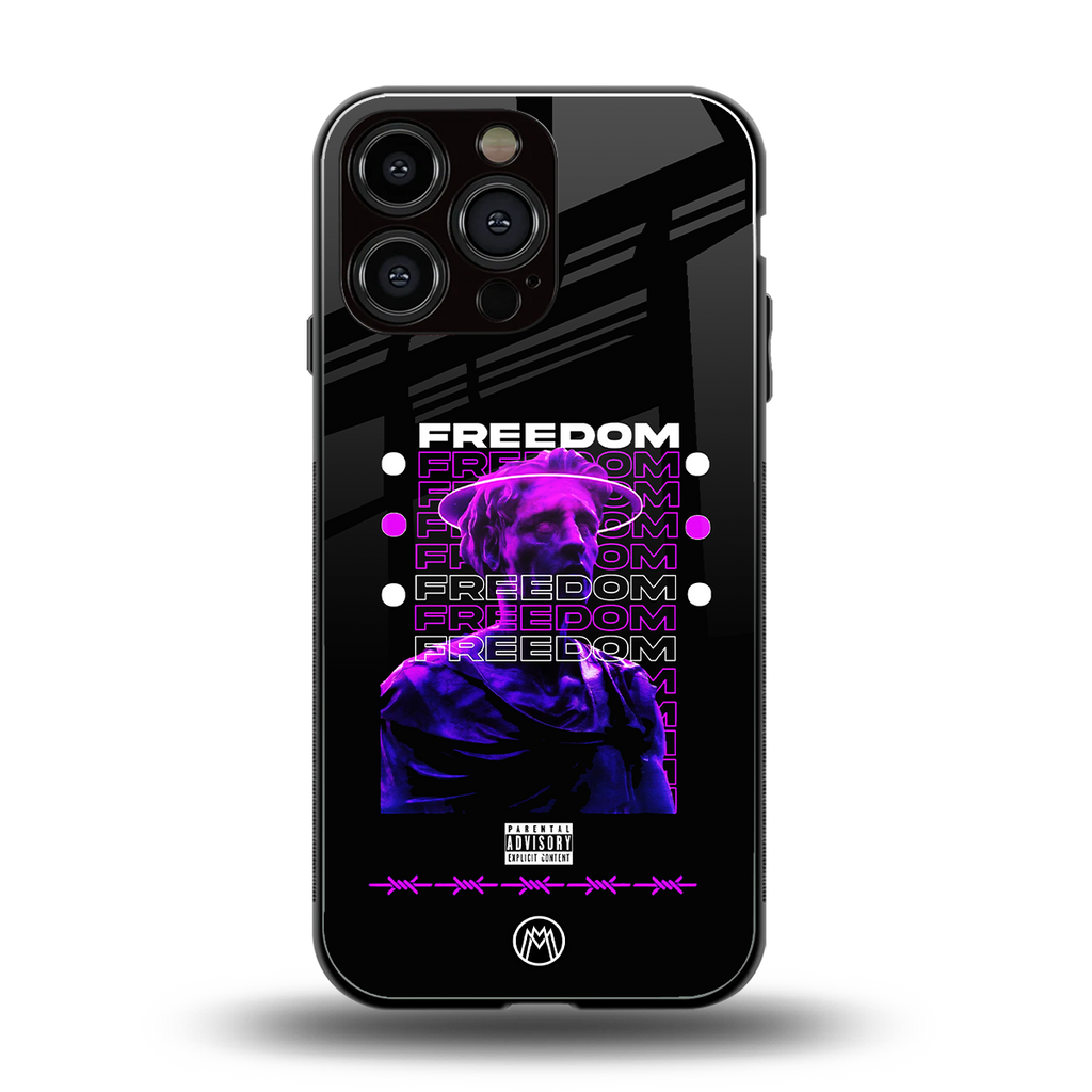 freedom back phone cover | glass case for iphone 16 pro max