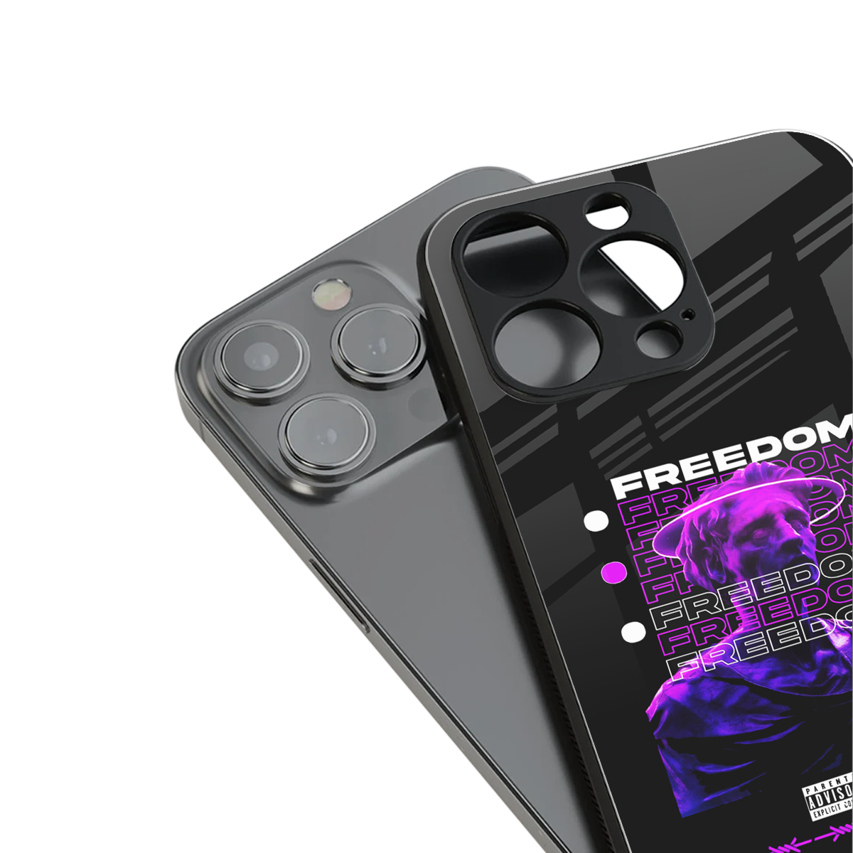 freedom back phone cover | glass case for iphone 15 pro