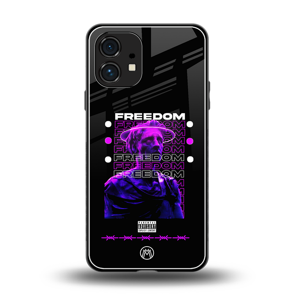 freedom back phone cover | glass case for nothing phone 1