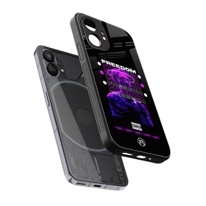 freedom back phone cover | glass case for nothing phone 1