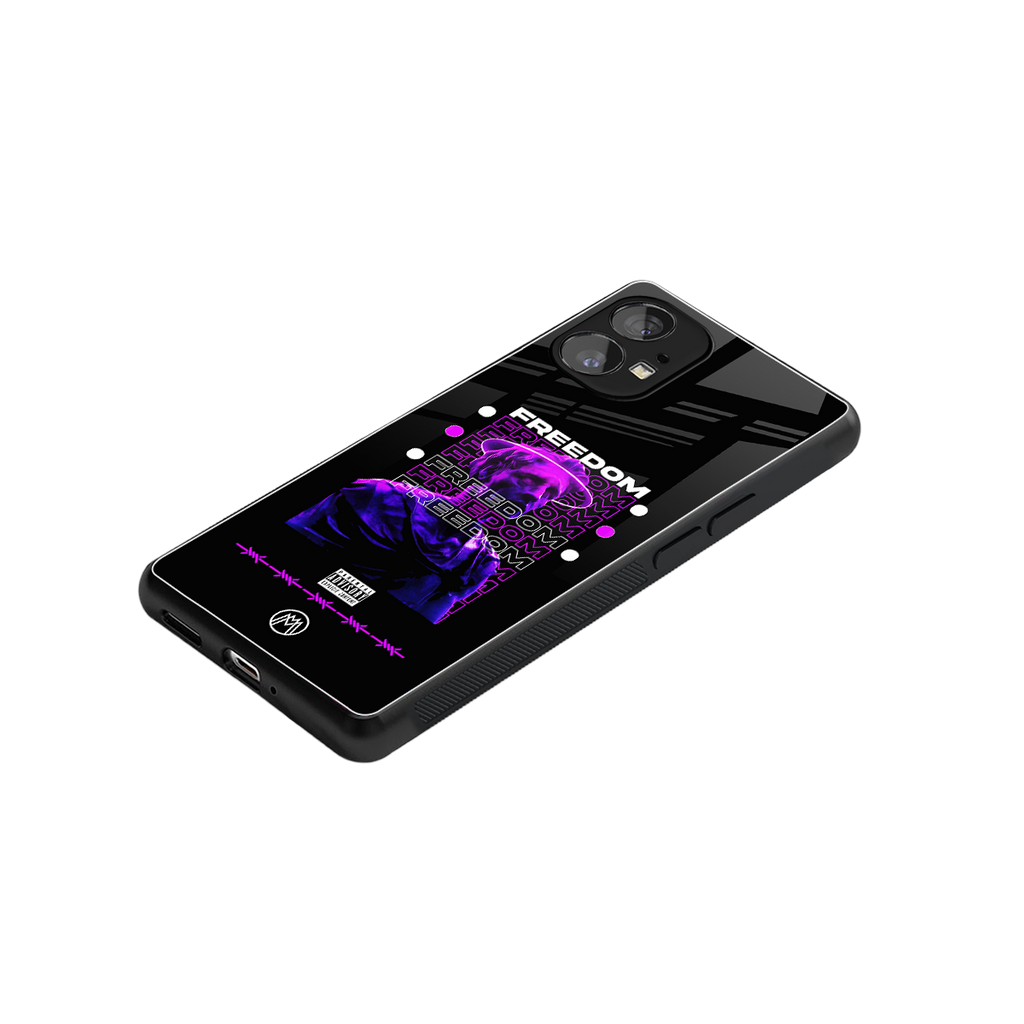 freedom back phone cover | glass case for nothing phone 1