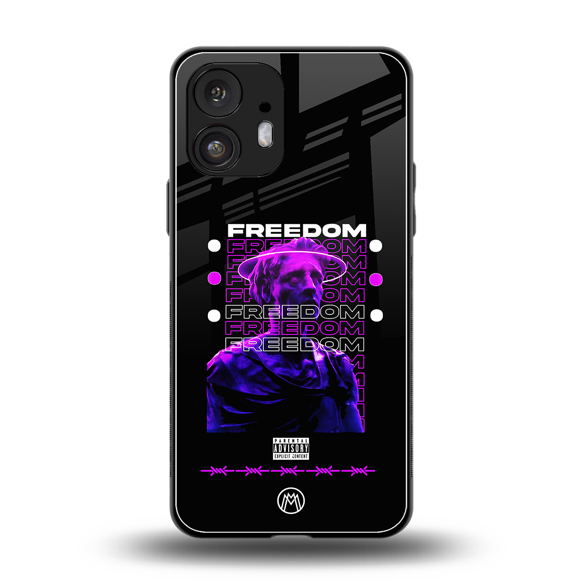 freedom back phone cover | glass case for nothing phone 2