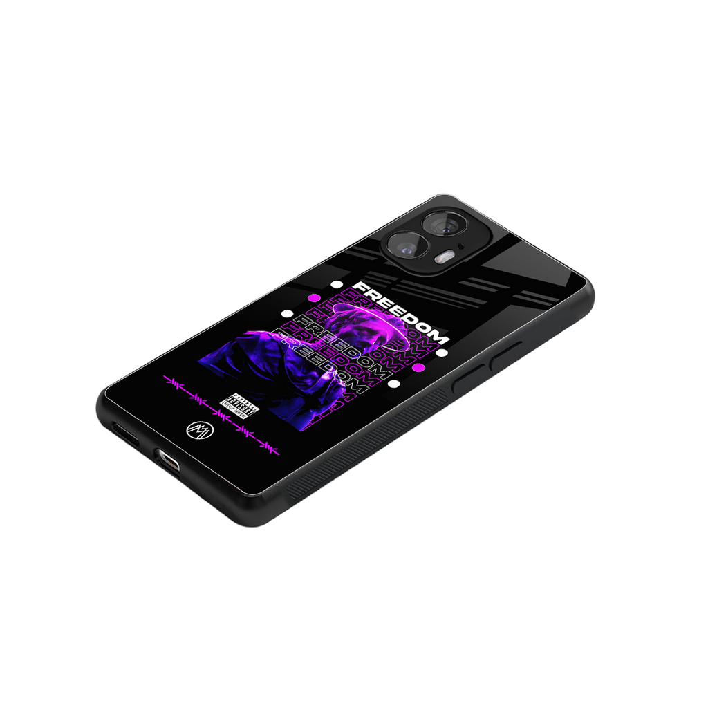 freedom back phone cover | glass case for nothing phone 2