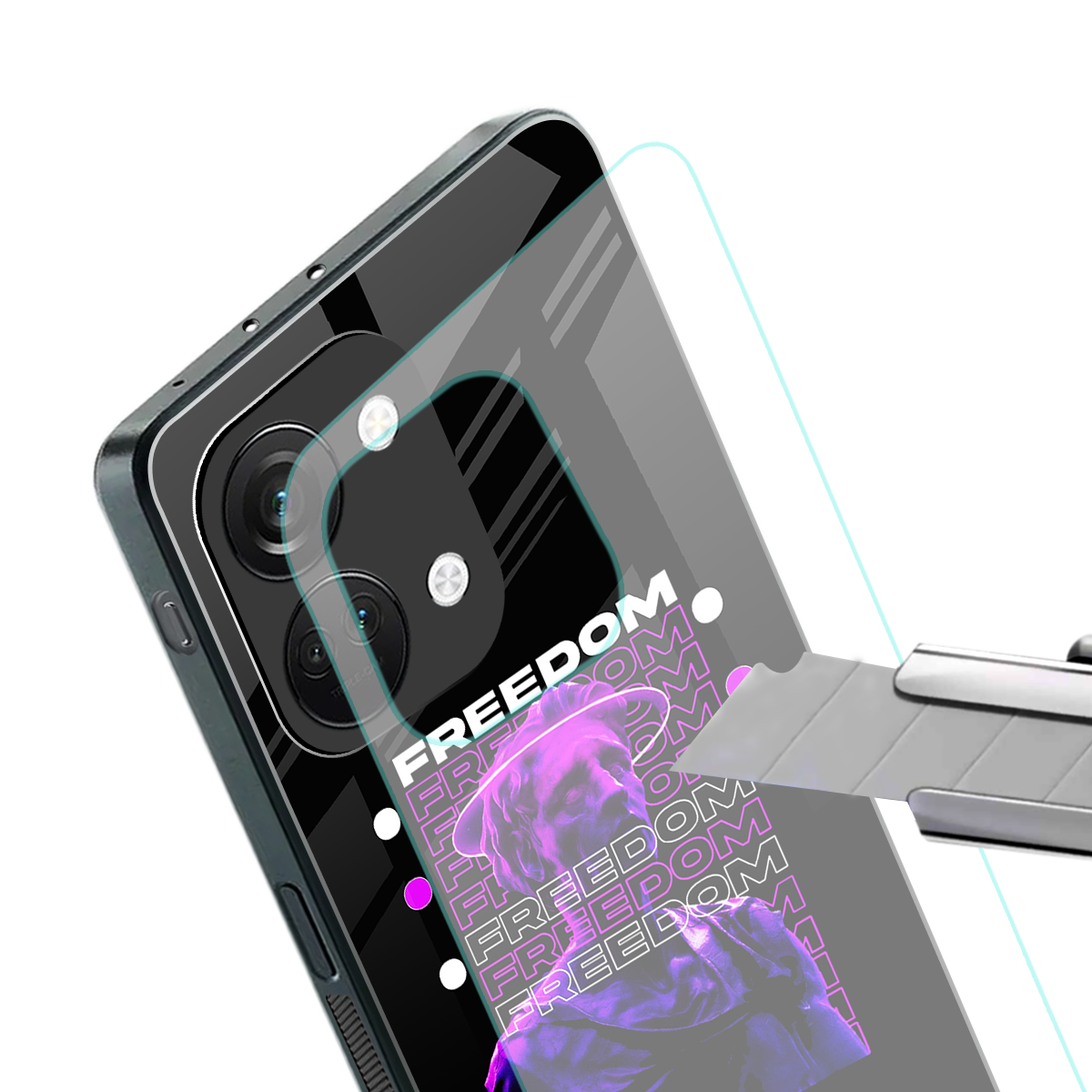 freedom back phone cover | glass case for oneplus nord 3