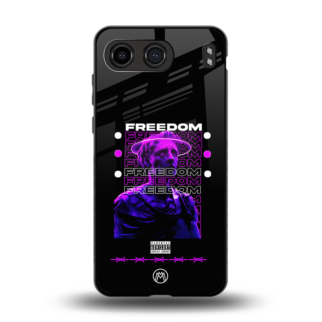freedom back phone cover | glass case for oneplus nord 4