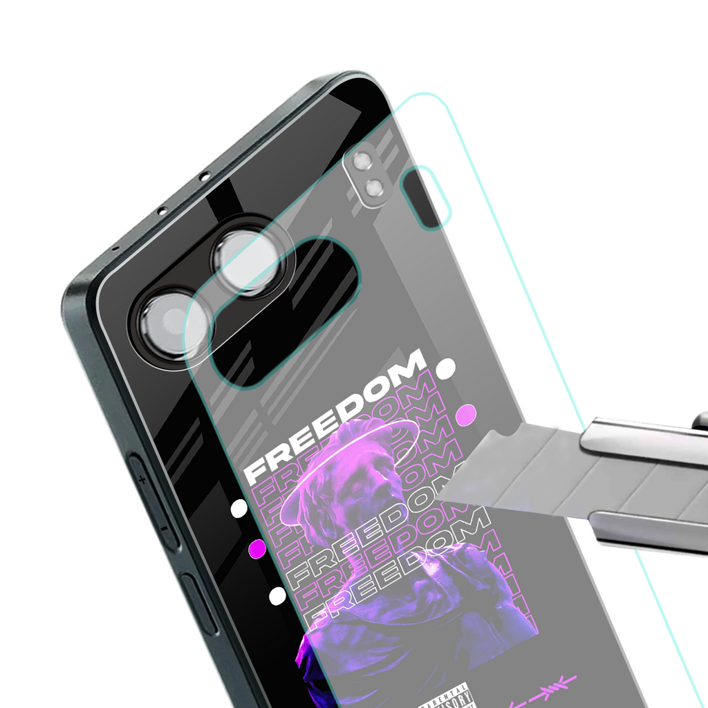 freedom back phone cover | glass case for oneplus nord 4