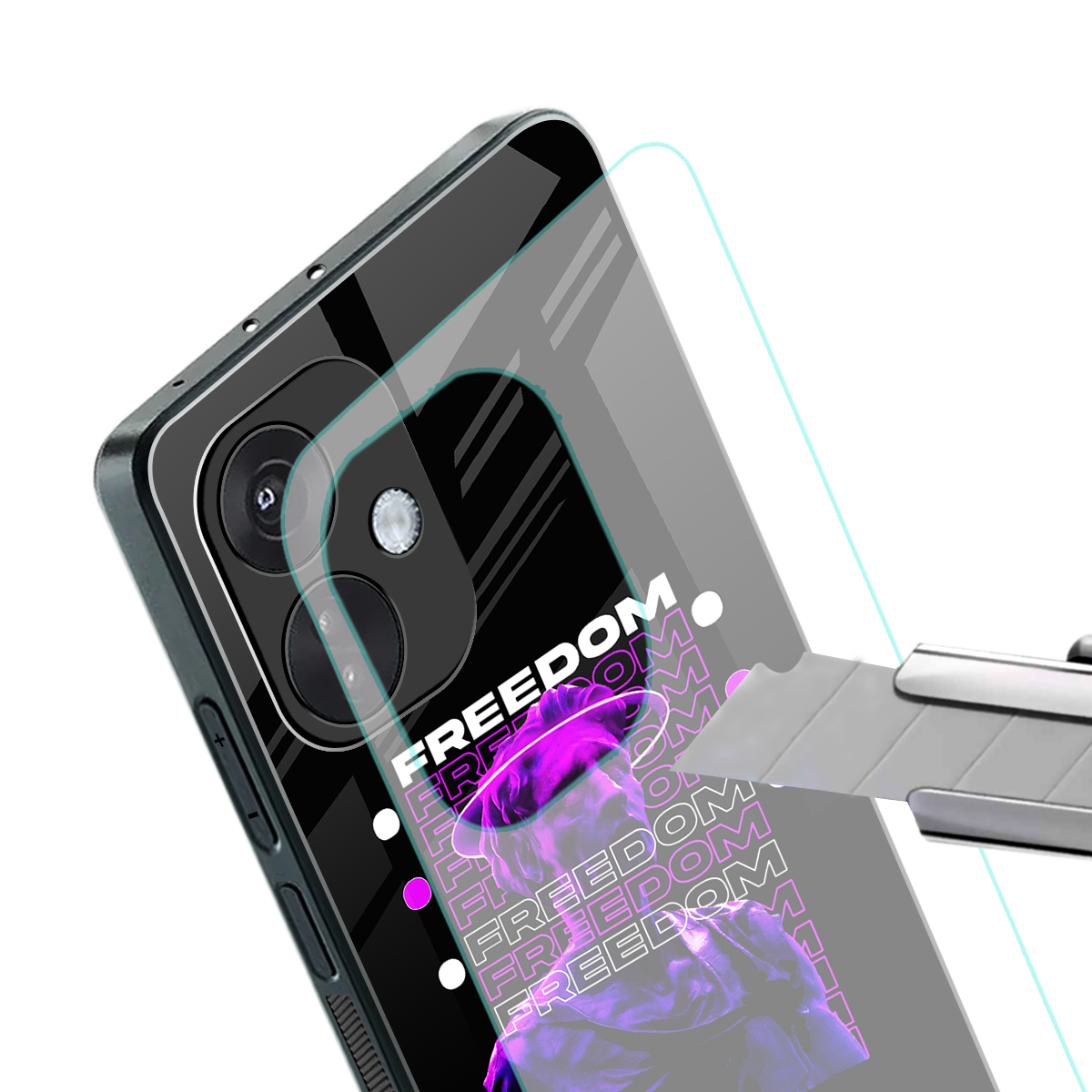 freedom back phone cover | glass case for oneplus nord ce 3