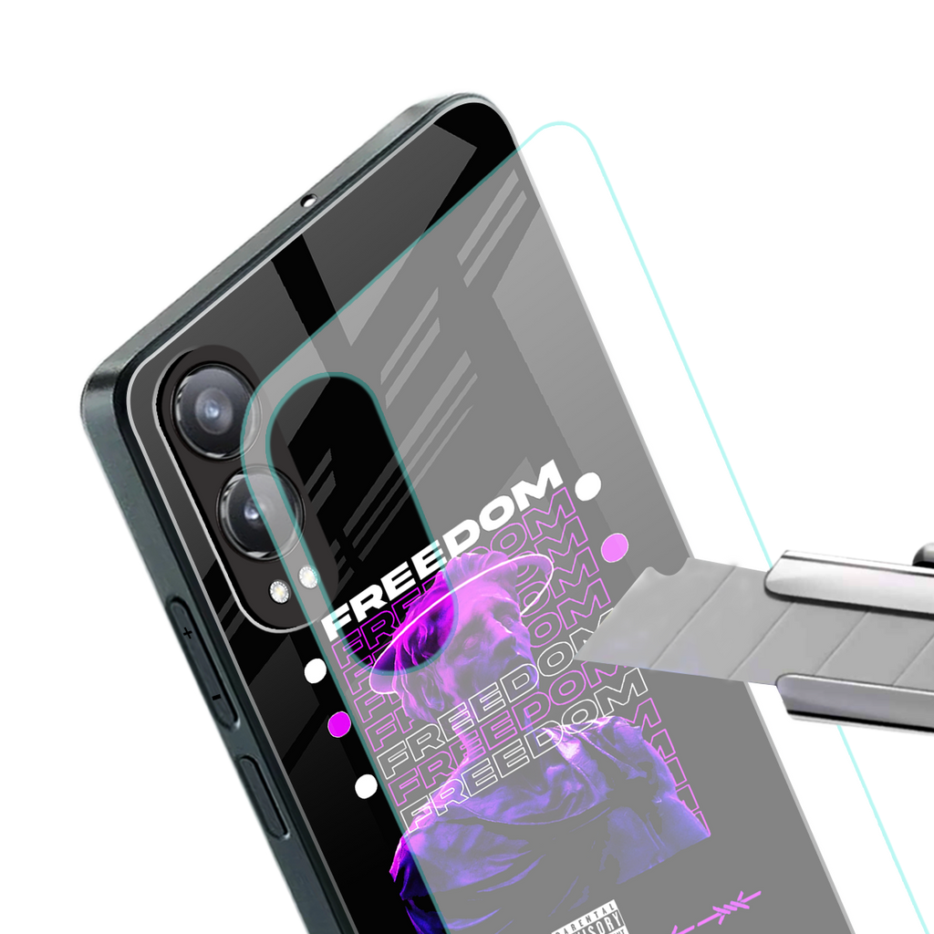 freedom back phone cover | glass case for oneplus nord ce 4 lite