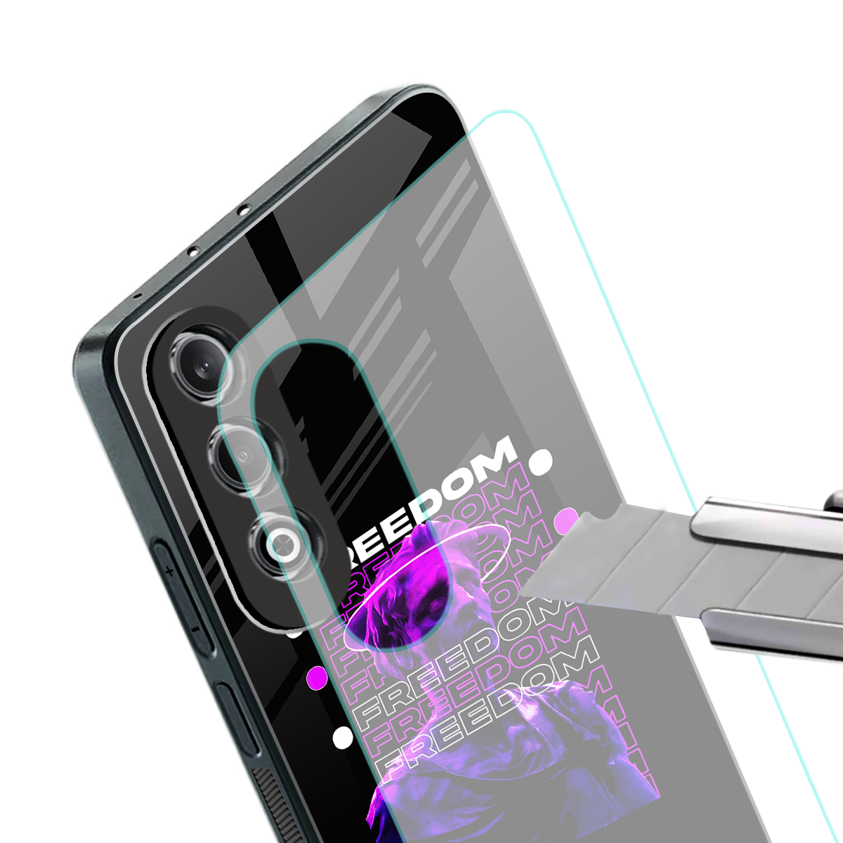 freedom back phone cover | glass case for oneplus nord ce 4