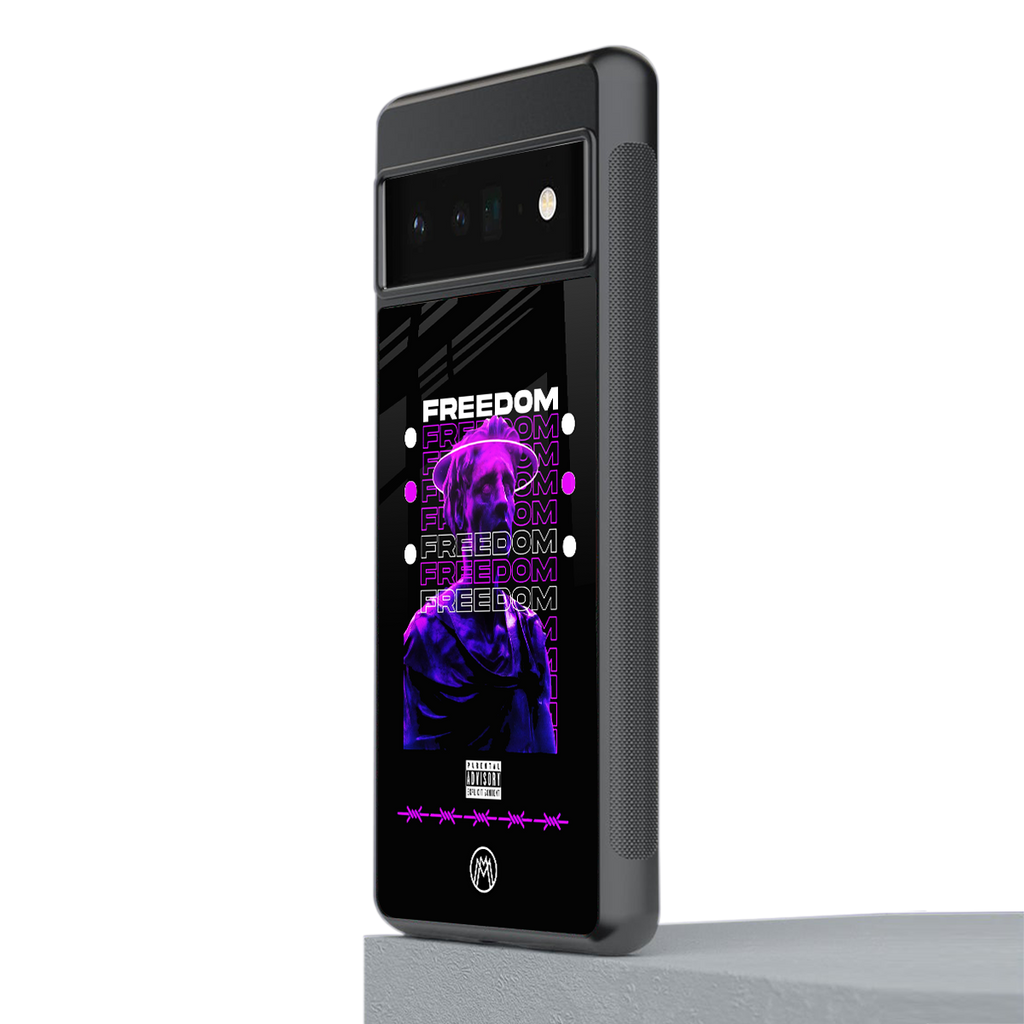 freedom back phone cover | glass case for google pixel 6 pro