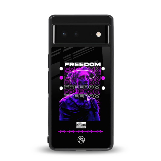 freedom back phone cover | glass case for Google Pixel 6A