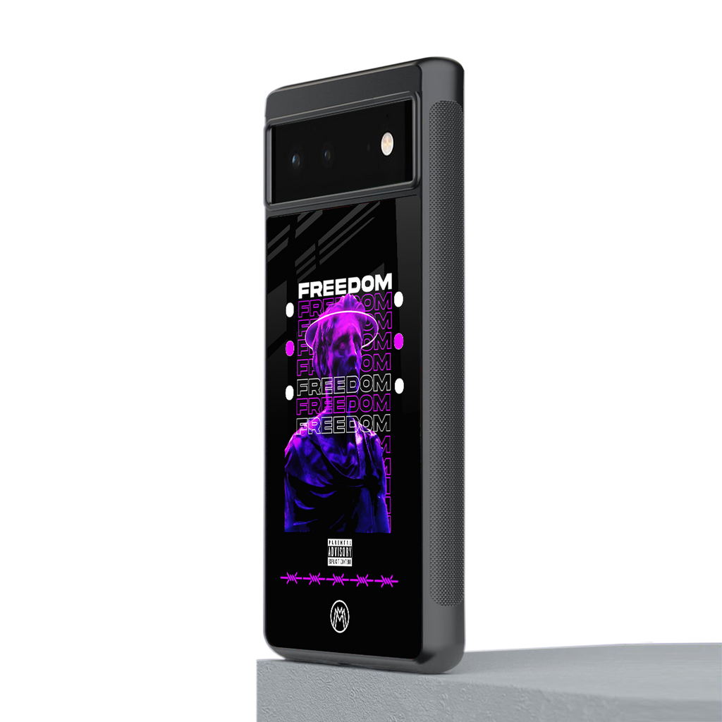 freedom back phone cover | glass case for google pixel 6