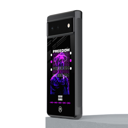 freedom back phone cover | glass case for Google Pixel 6A