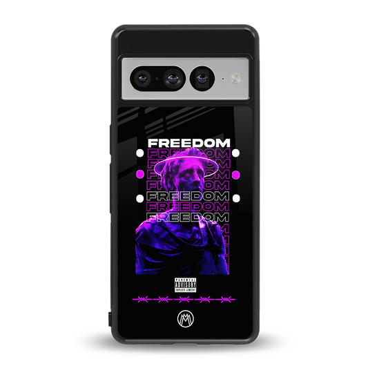 freedom back phone cover | glass case for google pixel 7 pro