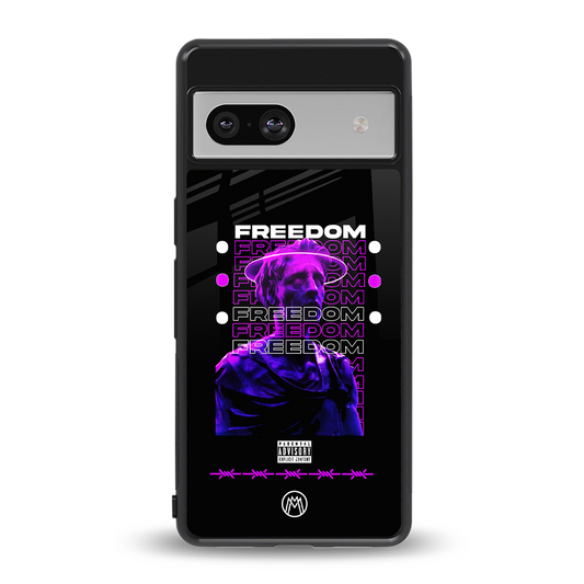freedom back phone cover | glass case for Google Pixel 7A