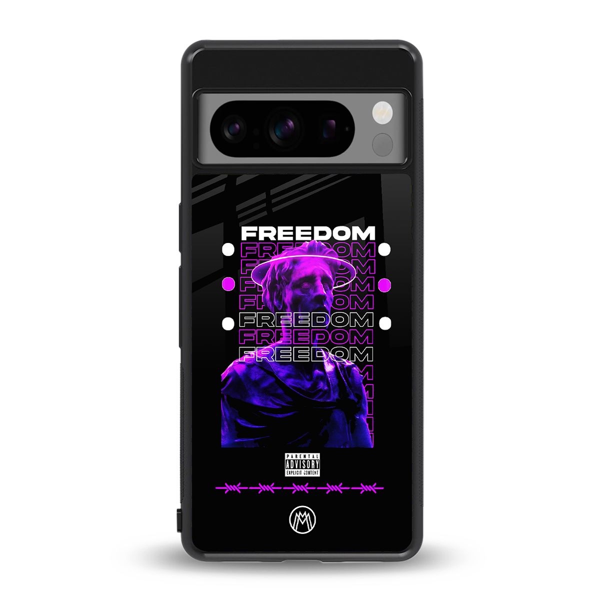 freedom back phone cover | glass case for google pixel 8 pro