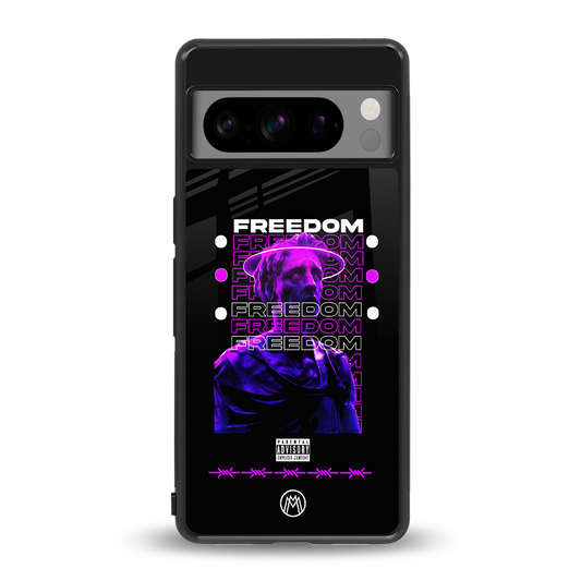 freedom back phone cover | glass case for google pixel 8 pro