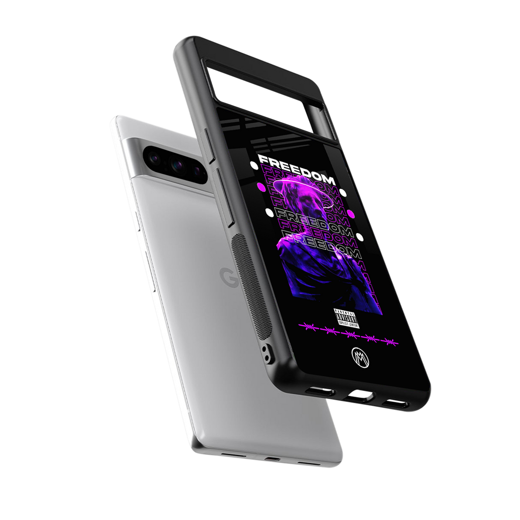 freedom back phone cover | glass case for google pixel 8 pro