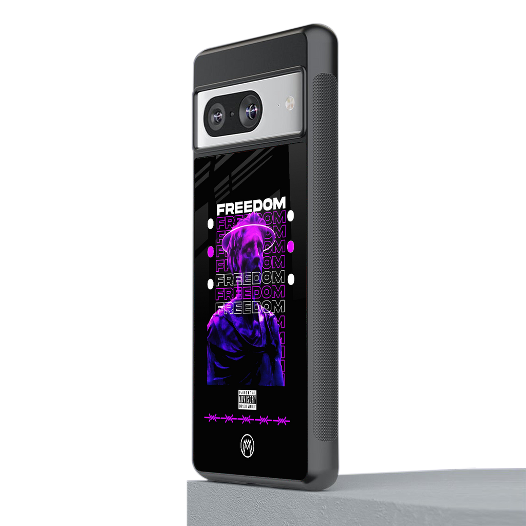 freedom back phone cover | glass case for Google Pixel 8