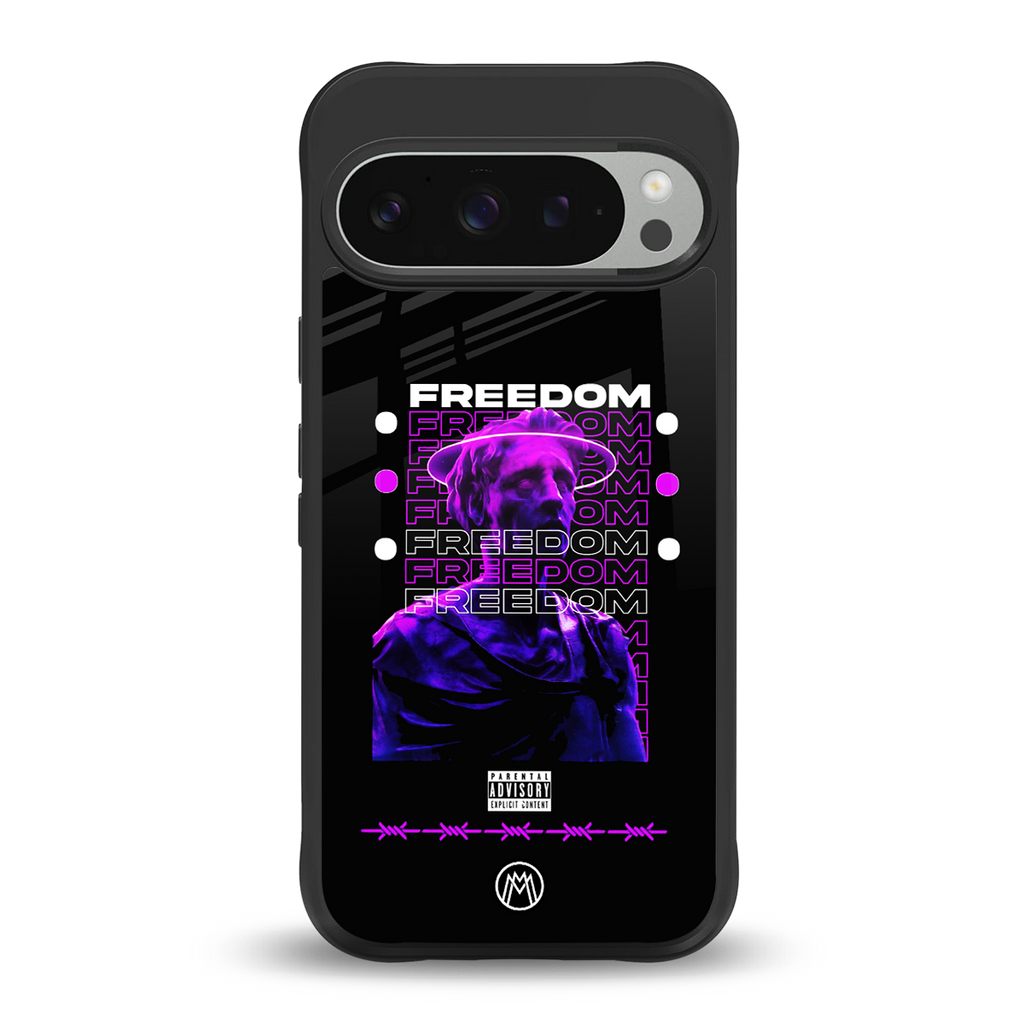 freedom back phone cover | glass case for google pixel 9 pro xl