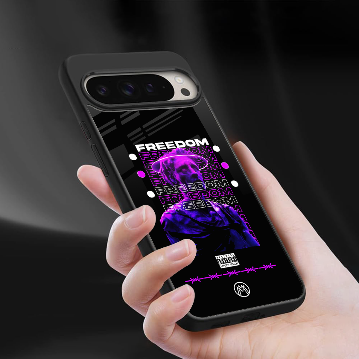 freedom back phone cover | glass case for google pixel 9 pro xl