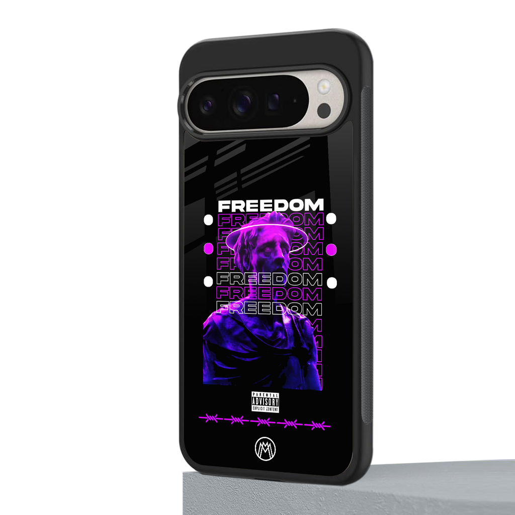 freedom back phone cover | glass case for google pixel 9 pro xl