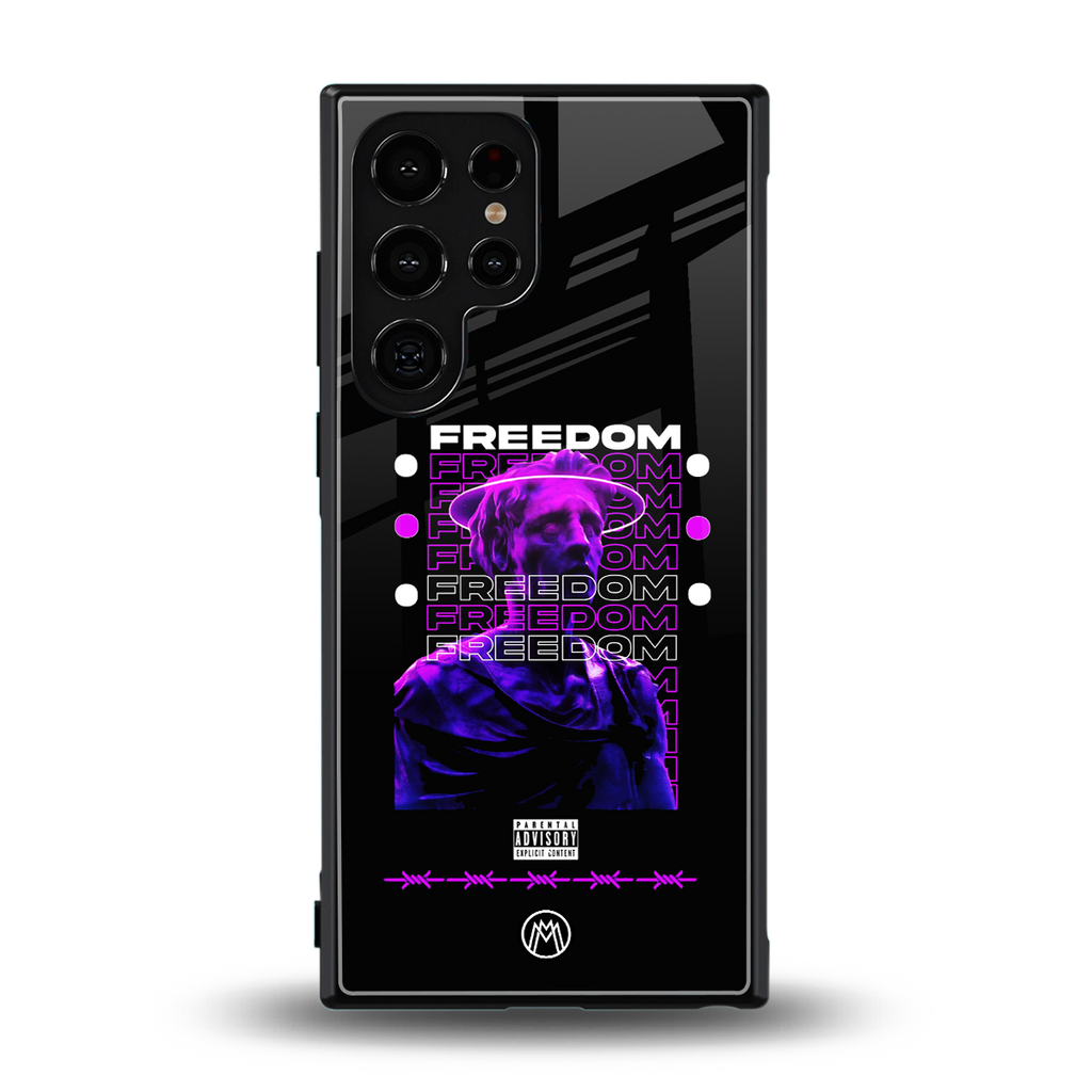 freedom back phone cover | glass case for samsung galaxy s23 ultra