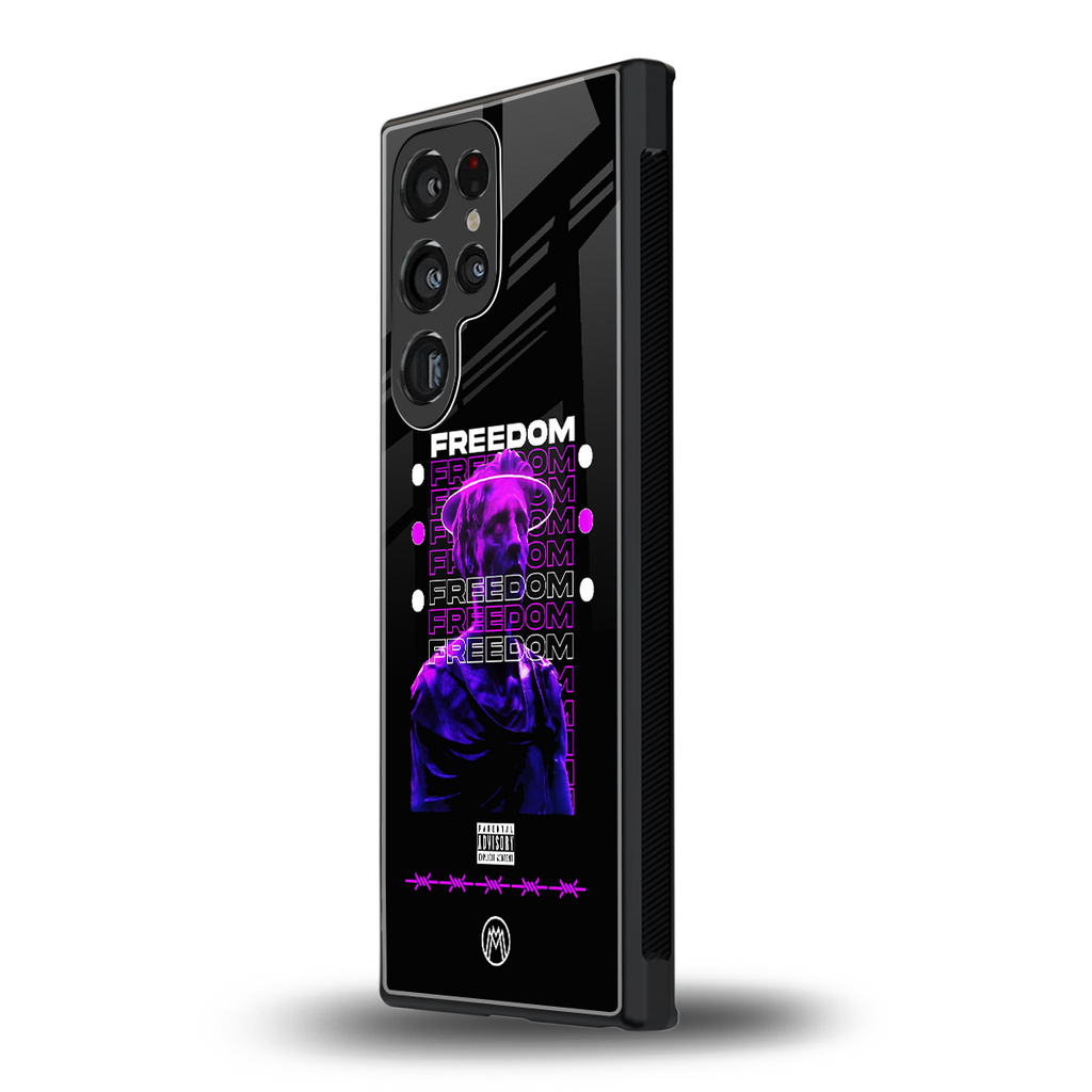 freedom back phone cover | glass case for samsung galaxy s23 ultra