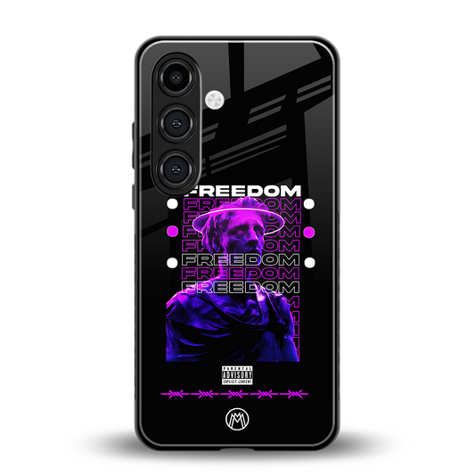 freedom back phone cover | glass case for samsung galaxy s24 plus