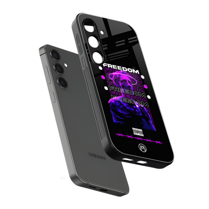 freedom back phone cover | glass case for samsung galaxy s24 plus