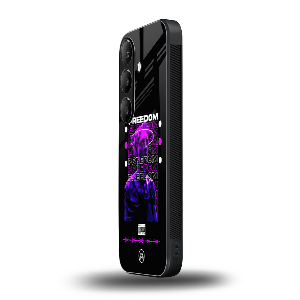 freedom back phone cover | glass case for samsung galaxy s24 plus
