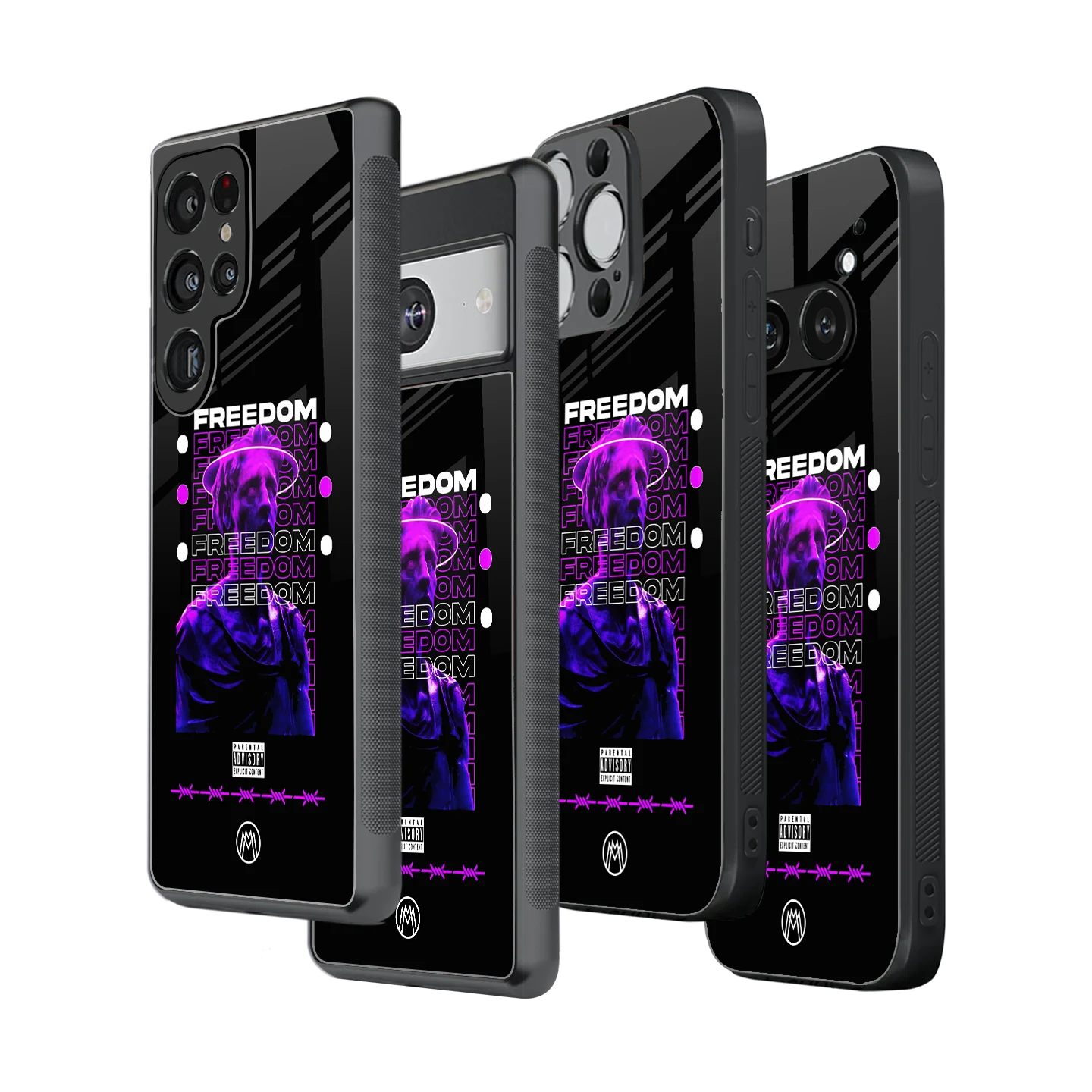 Stylish Glass Back Case for All Smartphones – iPhone, Samsung, OnePlus, Pixel, Redmi, Oppo, Vivo, Motorola
