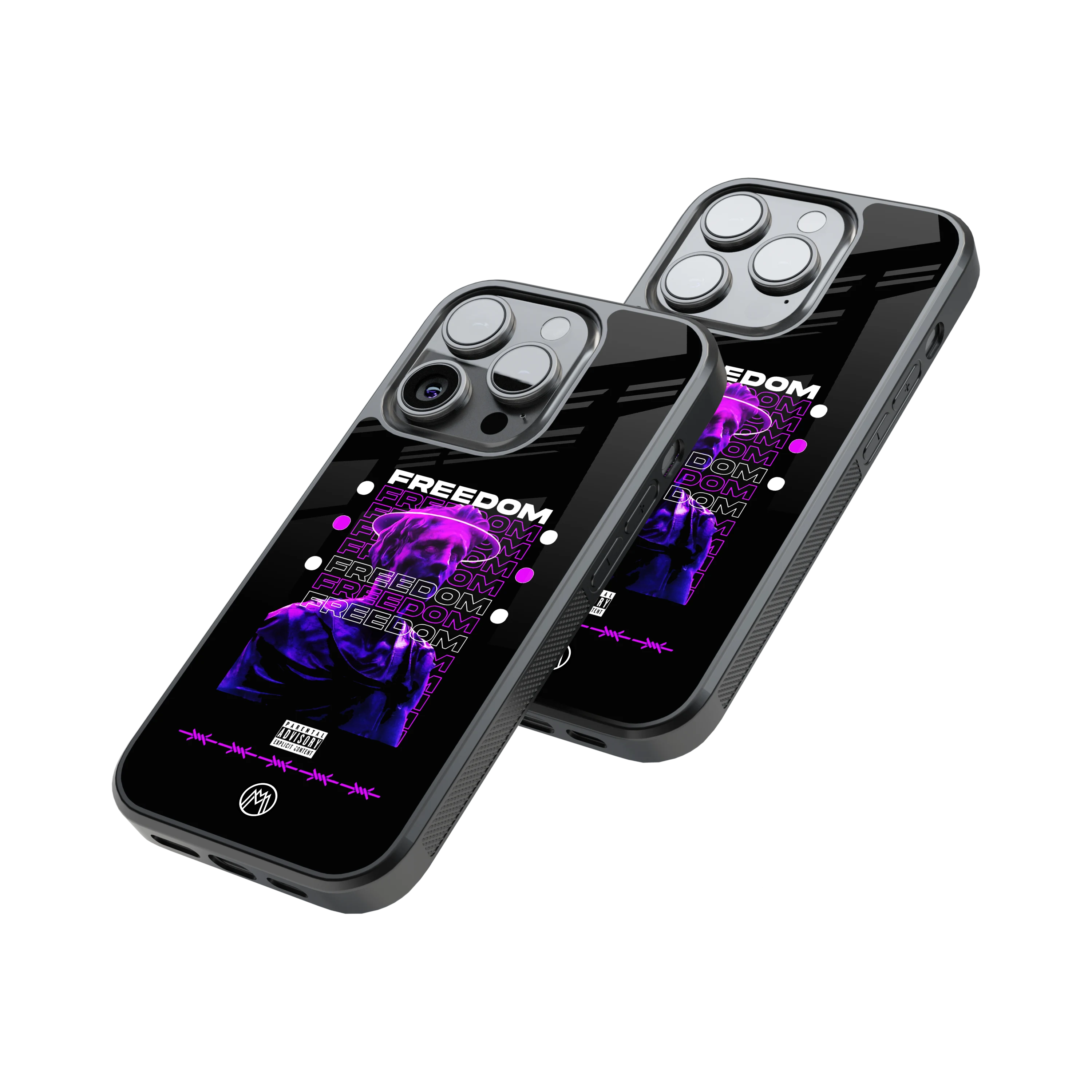 Protective Glass Back Phone Case Compatible with iPhone, Samsung, OnePlus, Pixel & More