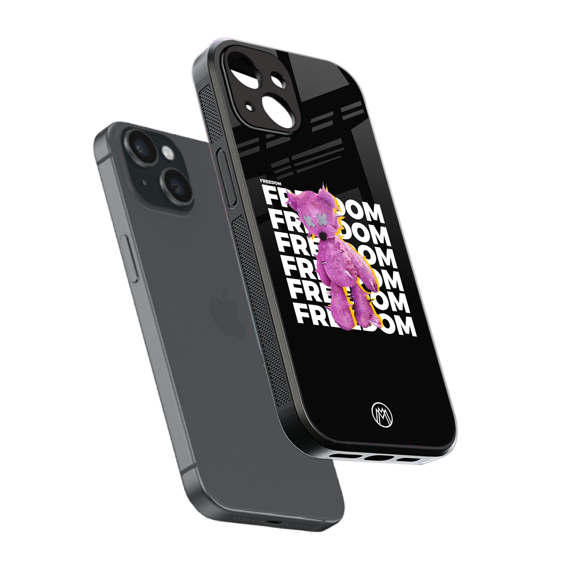 freefall back phone cover | glass case for iphone 13