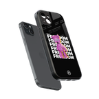 freefall back phone cover | glass case for iphone 15 plus