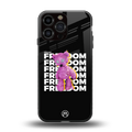freefall back phone cover | glass case for iphone 15 pro max