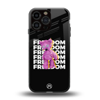 freefall back phone cover | glass case for iphone 15 pro max