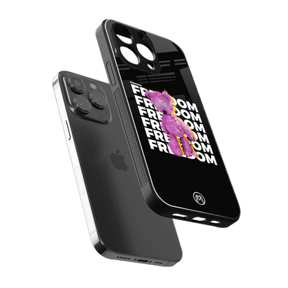 freefall back phone cover | glass case for iphone 14 pro max