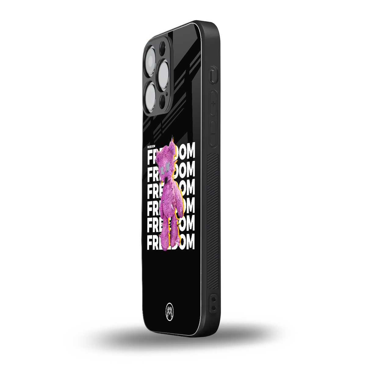 freefall back phone cover | glass case for iphone 15 pro max