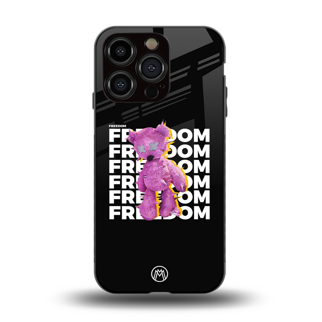 freefall back phone cover | glass case for iphone 15 pro