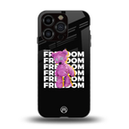 freefall back phone cover | glass case for iphone 15 pro