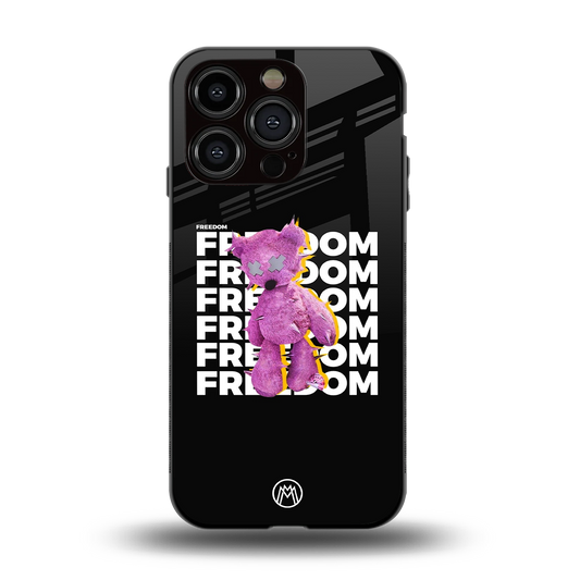freefall back phone cover | glass case for iphone 15 pro